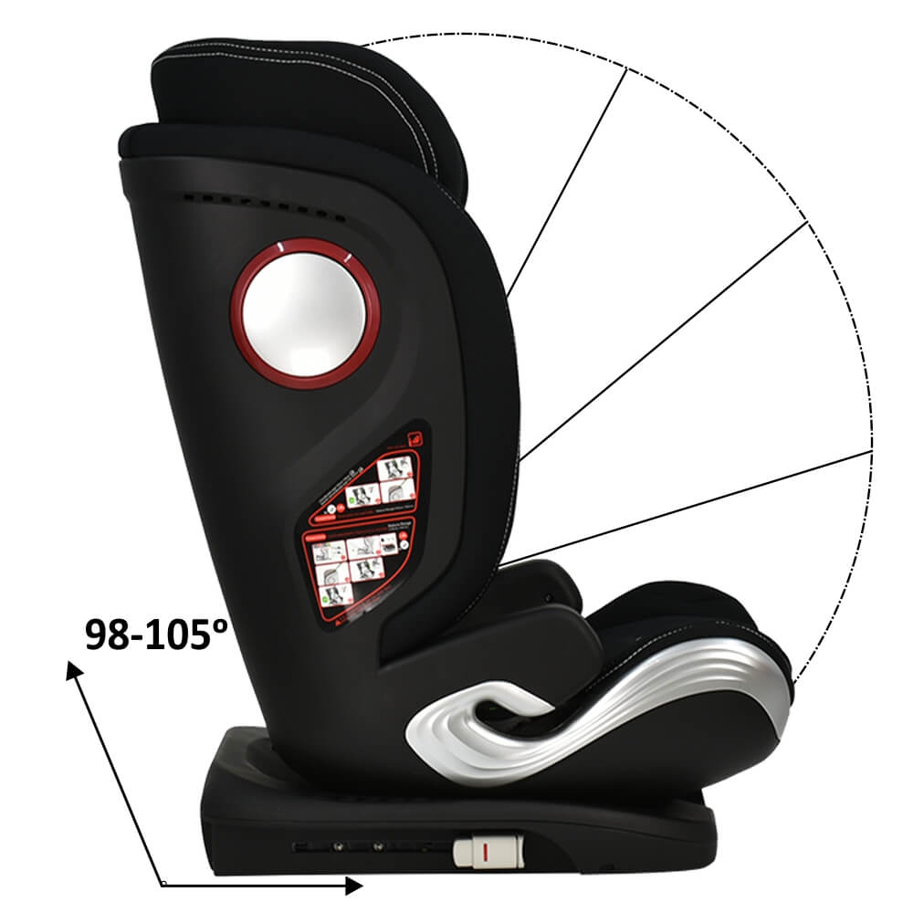 Η φωτογραφία δείχνει Το Leon Plus i-Size είναι τo νέο παιδικό κάθισμα αυτοκινήτου της Bebe Stars, το οποίο μπορεί να χρησιμοποιηθεί για παιδιά με ύψος 100-150cm, διαθέτοντας επαρκή χώρο και προσφέροντας άνεση και ασφάλεια για το παιδί σας.