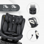 i-SIZE (40-150 cm)Κατάλληλη φορά προς τα πίσω από 40 έως 105 cmΚατάλληλη φορά προς τα εμπρός από 76 έως 150 cm4 θέσεις ανάκλισης καθίσματος προς τα εμπρός και 1 θέση ανάκλισης καθίσματος με όψη προς τα πίσωΠεριστροφή 360 μοιρών του καθίσματοςTop tether Κορυφαίος ιμάντας πρόσδεσης για επιπλέον ασφάλε