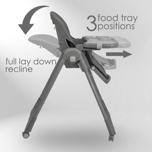 BEBE STARS ΚΑΡΕΚΛΑΚΙ ΦΑΓΗΤΟΥ MILK 2 ΣΕ 1 GREY 866-186