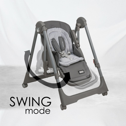 BEBE STARS ΚΑΡΕΚΛΑΚΙ ΦΑΓΗΤΟΥ-ΚΟΥΝΙΑ 2 ΣΕ 1 NUOVO GREY 867-186