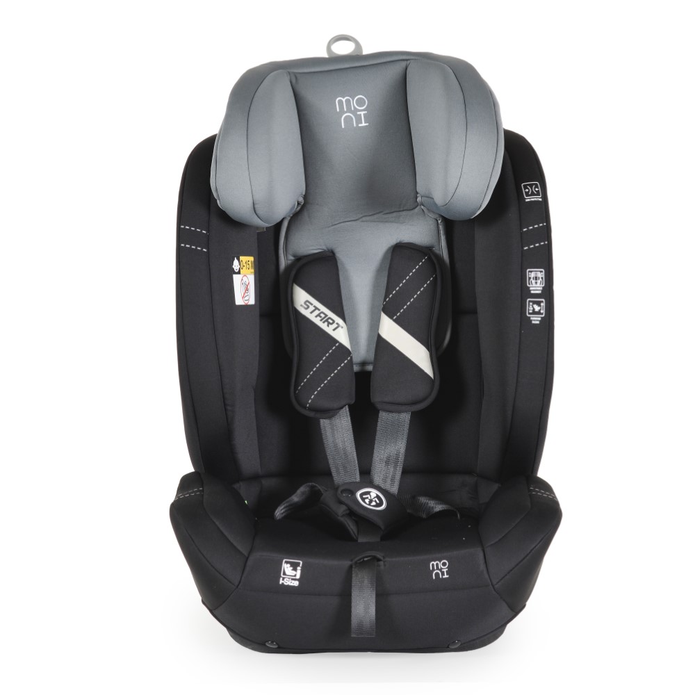 Η φωτογραφία δείχνει Το κάθισμα αυτοκινήτου Start είναι σχεδιασμένο για παιδιά με ύψος 76-150 cm.