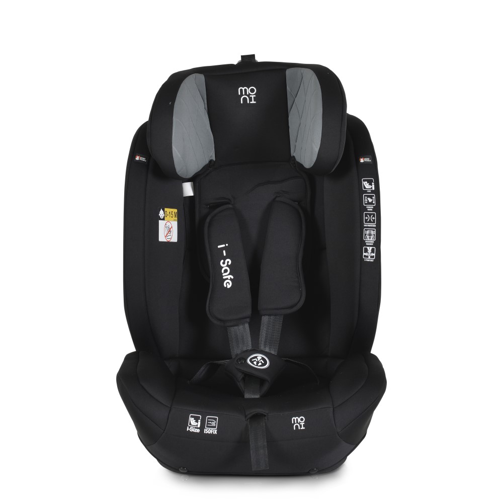 Η φωτογραφία δείχνει Το κάθισμα αυτοκινήτου I-safe είναι σχεδιασμένο για παιδιά με ύψος 76-150 cm.