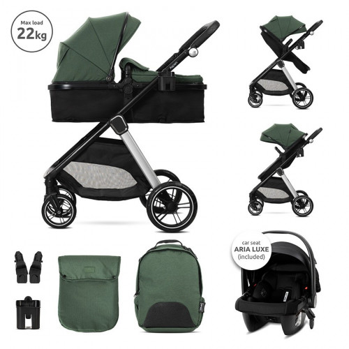 LORELLI ΠΟΛΥΚΑΡΟΤΣΙ ΜΕΤΑΤΡΕΠΟΜΕΝΟ 3 ΣΕ 1 ΜΕ ΚΑΘΙΣΜΑ ASPEN GREEN 10022062512-3