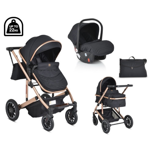 MONI ΜΕΤΑΤΡΕΠΟΜΕΝΟ ΚΑΡΟΤΣΙ 3 ΣΕ 1 ΜΕ ΚΑΘΙΣΜΑ ΑΥΤΟΚΙΝΗΤΟΥ THIRA BLACK 3800146236069-3