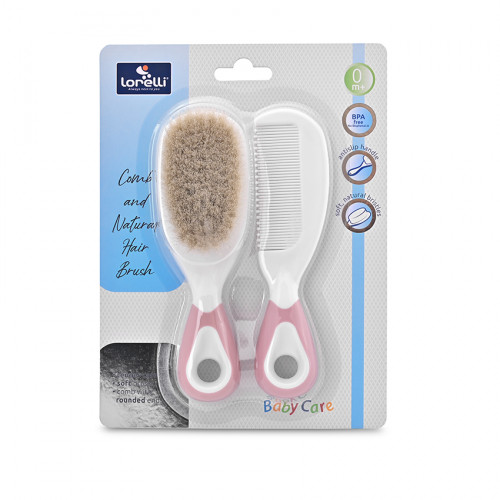 LORELLI ΧΤΕΝΑ ΚΑΙ ΒΟΥΡΤΣΑ ΜΕ ΦΥΣΙΚΗ ΤΡΙΧΑ BLUSH PINK 10240350001