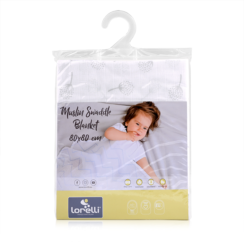 Βρεφική πάνα φασκιώματος από ύφασμα μουσελίνας της εταιρείας LorelliΕίναι κατασκευασμένη απο 100% βαμβακερό ύφασμα με μαλακή υφήΔιαστάσεις: 80/80 cmΔιατίθεται σε ποικιλία χρωμάτων