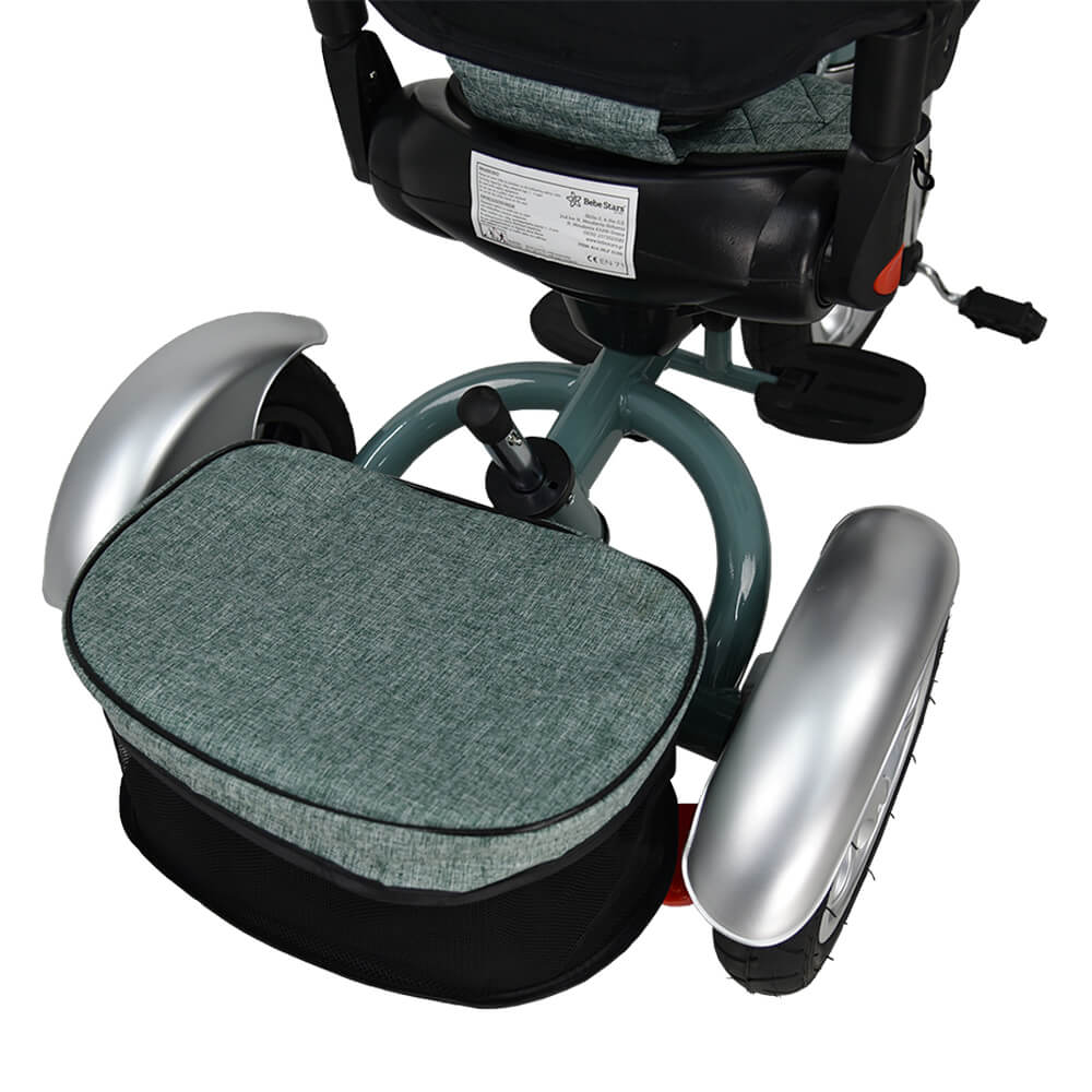 Η φωτογραφία δείχνει Το ποδήλατο  Chopper Black 6 in 1 της Bebe Stars έχει σχεδιαστεί για μωρά από 9 μηνών και παρέχει ομαλή οδήγηση για τη μετάβαση από τη λειτουργία του καροτσιού σε αυτή του ποδηλάτου.