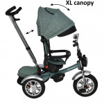 Η φωτογραφία δείχνει Το ποδήλατο  Chopper Black 6 in 1 της Bebe Stars έχει σχεδιαστεί για μωρά από 9 μηνών και παρέχει ομαλή οδήγηση για τη μετάβαση από τη λειτουργία του καροτσιού σε αυτή του ποδηλάτου.