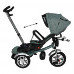 Η φωτογραφία δείχνει Το ποδήλατο  Chopper Black 6 in 1 της Bebe Stars έχει σχεδιαστεί για μωρά από 9 μηνών και παρέχει ομαλή οδήγηση για τη μετάβαση από τη λειτουργία του καροτσιού σε αυτή του ποδηλάτου.