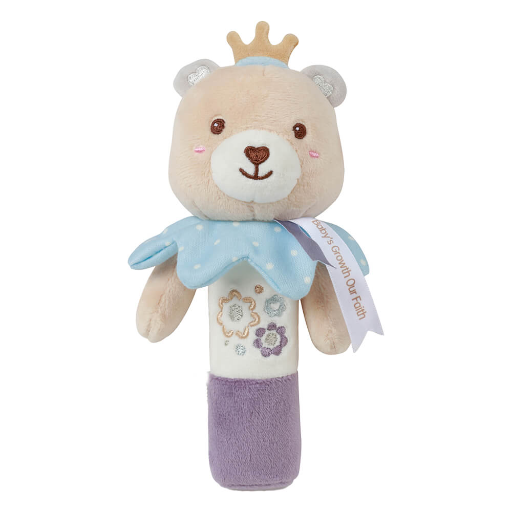 Η μαλακή κουδουνίστρα Teddy flower rattle διεγείρει το ενδιαφέρον των παιδιών μέσα από τα χρώματά της και τον ήχο που παράγει.