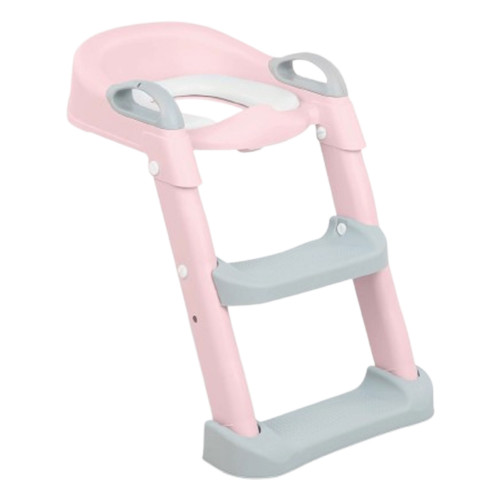 LOOMY ΣΚΑΛΑΚΙ ΜΕ ΚΑΘΙΣΜΑ ΤΟΥΑΛΕΤΑΣ ΠΤΥΣΣΟΜΕΝΟ ΡΟΖ LM-20100-PINK