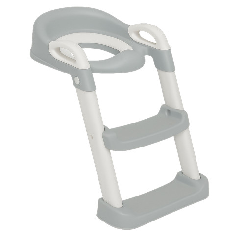 LOOMY ΣΚΑΛΑΚΙ ΜΕ ΚΑΘΙΣΜΑ ΤΟΥΑΛΕΤΑΣ ΠΤΥΣΣΟΜΕΝΟ ΓΚΡΙ LM-20100-GREY