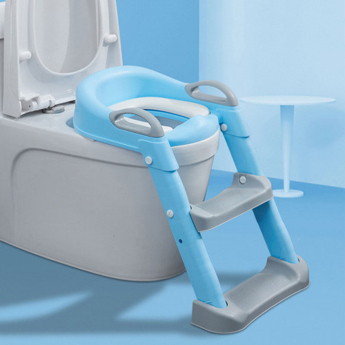 LOOMY ΣΚΑΛΑΚΙ ΜΕ ΚΑΘΙΣΜΑ ΤΟΥΑΛΕΤΑΣ ΠΤΥΣΣΟΜΕΝΟ ΜΠΛΕ LM-20100-BLUE