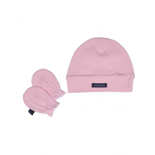 NAUTICA DES 16 ΣΕΤ ΣΚΟΥΦΑΚΙ & 2 ΓΑΝΤΑΚΙΑ ΡΟΖ 49-9748/16