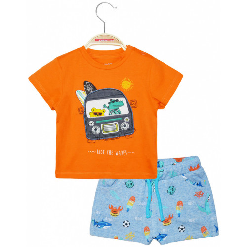 ENERGIERS ΒΡΕΦΙΚΟ ΣΕΤ T-SHIRT ΣΟΡΤΣΑΚΙ ΠΟΡΤΟΚΑΛΙ 11-221455-0