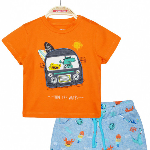 ENERGIERS ΒΡΕΦΙΚΟ ΣΕΤ T-SHIRT ΣΟΡΤΣΑΚΙ ΠΟΡΤΟΚΑΛΙ 11-221455-0