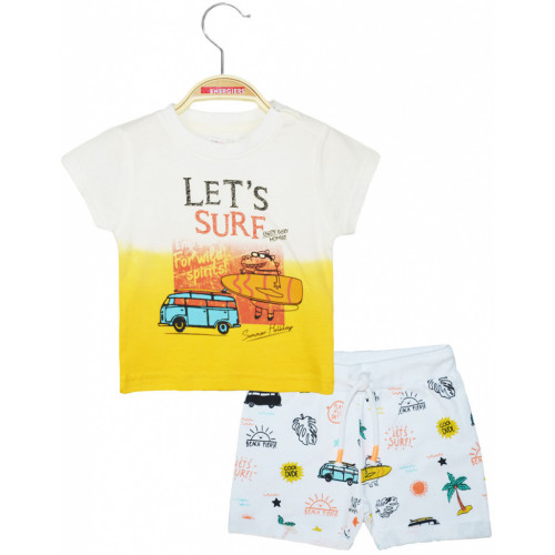 ENERGIERS ΒΡΕΦΙΚΟ ΣΕΤ T-SHIRT ΣΟΡΤΣΑΚΙ ΚΙΤΡΙΝΟ 11-221459-0