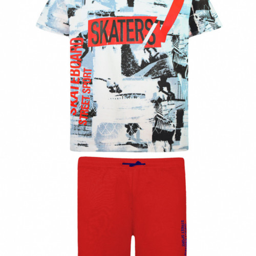 ENERGIERS ΠΑΙΔΙΚΟ ΣΕΤ T-SHIRT ΒΕΡΜΟΥΔΑ ΚΟΚΚΙΝΟ 12-221144-0B