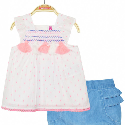 ENERGIERS ΒΡΕΦΙΚΟ ΣΕΤ ΜΠΛΟΥΖΑ ΣΟΡΤΣΑΚΙ ΜΠΛΕ DENIM 14-221408-0