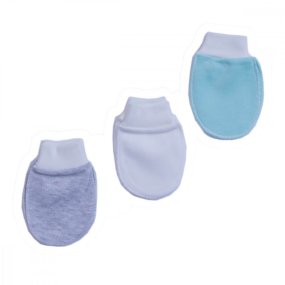 Βρεφικά γαντάκια με ποικιλία χρωμάτων και σχεδιών για μωρό από 0 μηνών.