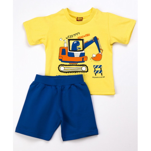 TRAX ΠΑΙΔΙΚΟ ΣΕΤ T-SHIRT ΒΕΡΜΟΥΔΑ ΚΙΤΡΙΝΟ 39423
