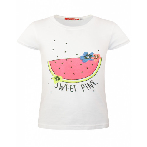 ENERGIERS T-SHIRT ΚΟΡΙΤΣΙ ΜΕ ΤΥΠΩΜΑ ΛΕΥΚΟ 15-221308-5