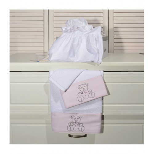 BABY OLIVER DES 22 ΣΕΤ ΛΑΔΟΠΑΝΟΥ 6 ΤΕΜ. ΜΕ SWAROVSKI ΡΟΖ 46-6780/22