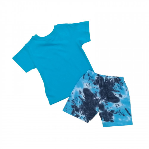 TRAX ΣΕΤ T-SHIRT ΜΕ ΒΕΡΜΟΥΔΑ ΑΓΟΡΙ 2 ΤΕΜ ΓΑΛΑΖΙΟ-ΜΠΛΕ 39435B