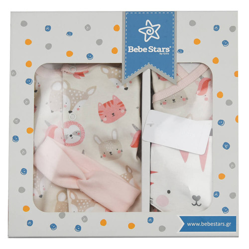 ΣΕΤ ΔΩΡΟΥ 5 ΤΕΜΑΧΙΩΝ BEBE STARS BUNNY 0-6M 3119