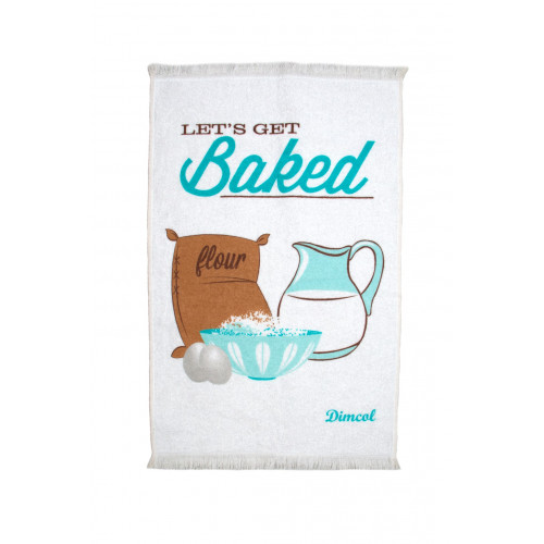 DIMcol ΠΕΤΣΕΤΑ ΚΟΥΖΙΝΑΣ  Cot. 40Χ60 Baked 07 White 1231112706000776
