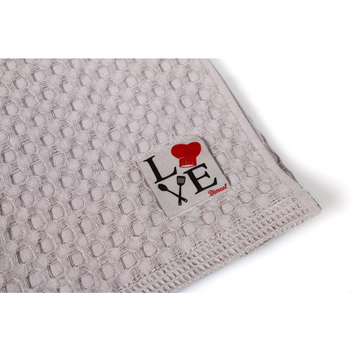 DIMcol ΠΟΤΗΡΟΠΑΝΑ  Cotton 100% 50Χ70 Kitchen 09 Grey 1232313106100972