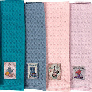 DIMcol ΠΕΤΣΕΤΕΣ ΚΟΥΖΙΝΑΣ Σετ 3 τεμ  Cot. 40Χ60 MIX 1036612703400000