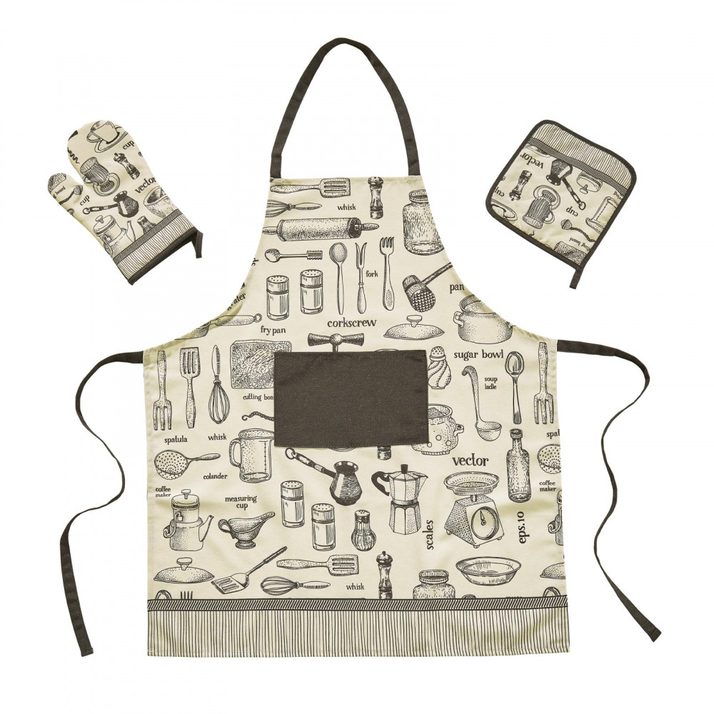 Η φωτογραφία δείχνει Σετ κουζίνας 3 τεμαχίων Das home.