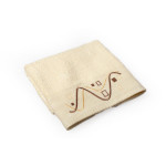 DIMCOL ΠΕΤΣΕΤΑ ΠΡΟΣΩΠΟΥ ΜΕ ΚΕΝΤΗΜΑ ΓΕΩΜΕΤΡΙΚΟ 450 GSM 50x90CM 100% COTTON ΕΚΡΟΥ.