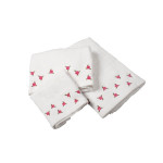 DIMCOL ΠΕΤΣΕΤΕΣ ΣΕΤ 3 ΤΕΜ ΜΕ ΚΕΝΤΗΜΑ ΑΝΘΑΚΙ 450 GSM 30X50, 50X90, 70X140CM 100% COTTON ΛΕΥΚΟ.