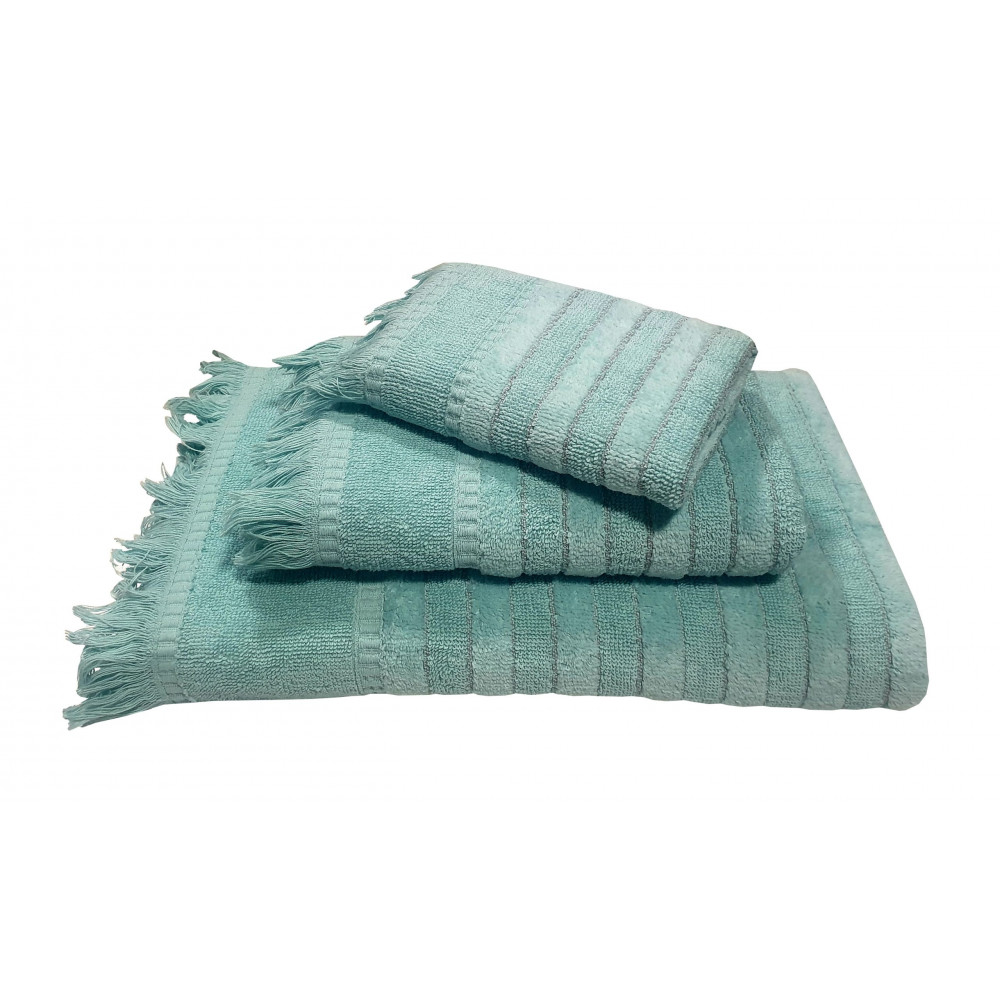 Η φωτογραφία δείχνει 1 πετσέτα προσώπου πεννιέ ζακάρ 550gr/m2 50×90