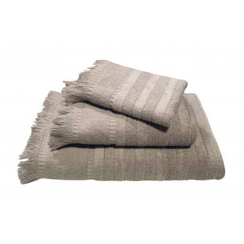Πετσέτα Le Blanc Πεννιέ Ζακάρ 550gr/m2 PAROS Grey Σώματος 70×140