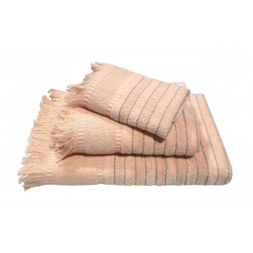 Πετσέτα Le Blanc Πεννιέ Ζακάρ 550gr/m2 PAROS Peach Σώματος 70×140