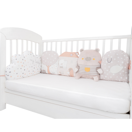  Πολυτελές σετ μαξιλαριών βρεφικής κούνιας.