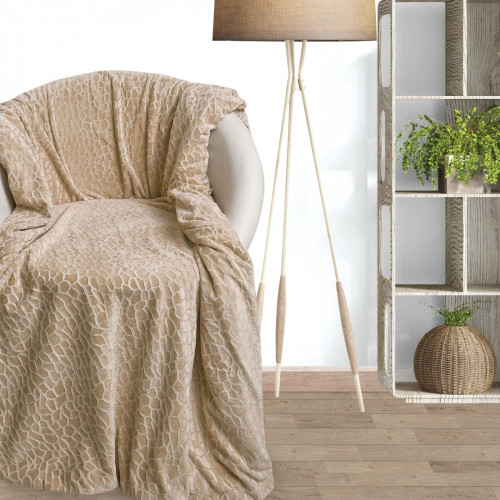 DAS HOME ΚΟΥΒΕΡΤΑ FLEECE EMBOSSED ΣΧ.046 150Χ170