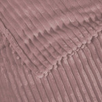 Κουβέρτα μονόχρωμη fleece με πομ-πομ.