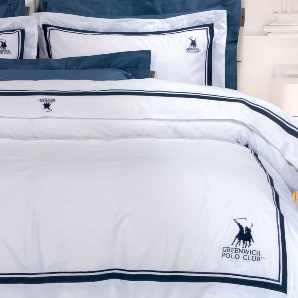 Σετ σεντόνια Greenwich Polo Club με κέντημα της σειράς Classic.