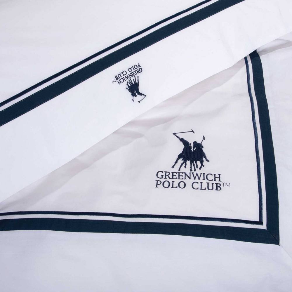 Σετ σεντόνια Greenwich Polo Club με κέντημα της σειράς Classic.
