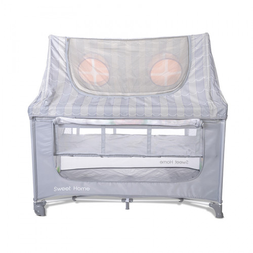 LORELLI ΠΑΡΚΟΚΡΕΒΑΤΟ 2 ΕΠΙΠΕΔΩΝ SWEET HOME GREY 10080652506